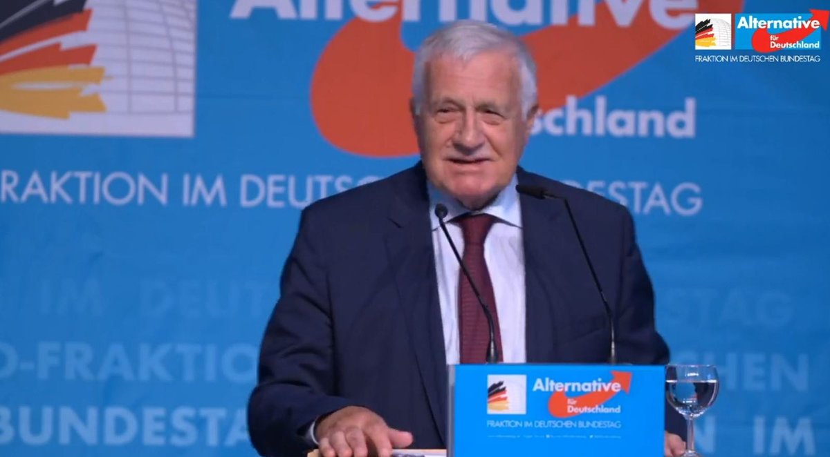 Exprezident Václav Klaus hovořil v Berlíně na akci opoziční Alternativy pro Německo (AFD). Nové předsednictví Německa v EU podle něj není dobrou zprávou. (30.6.2020)