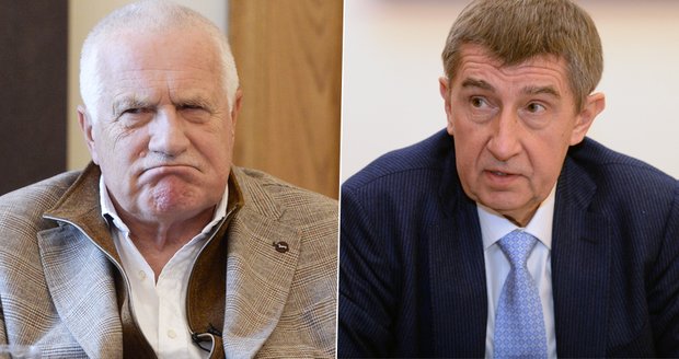 Václav Klaus zkritizoval v ČT Andreje Babiše