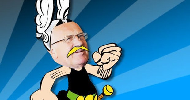 Evropa se směje: Klaus je Asterix!