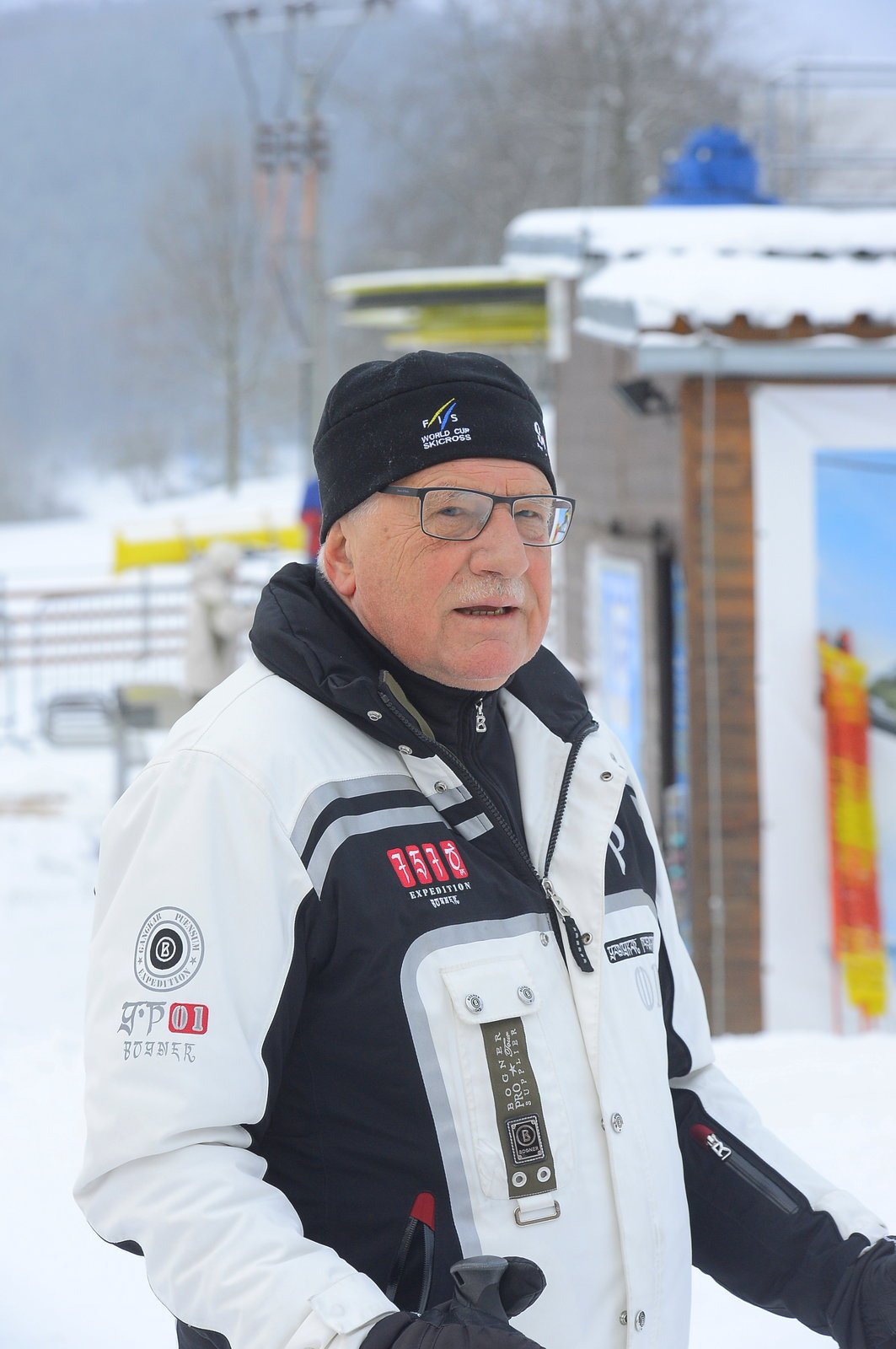 Exprezident Václav Klaus vyrazil na lyže