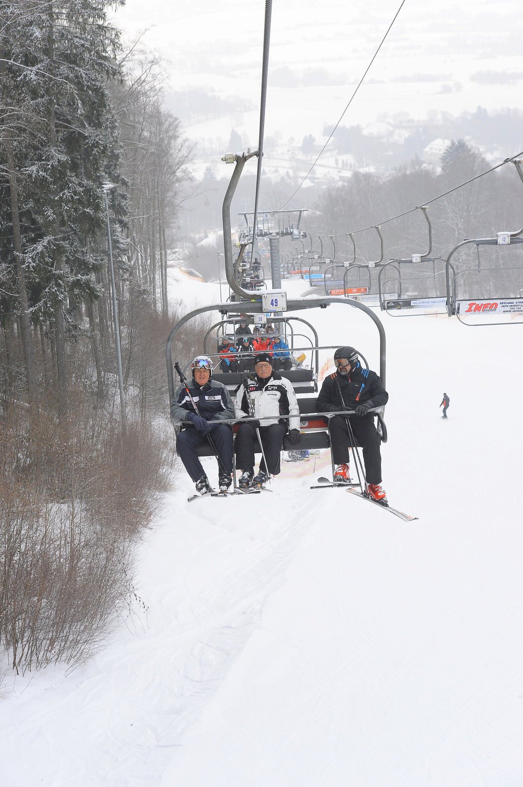 Exprezident Václav Klaus vyrazil na lyže