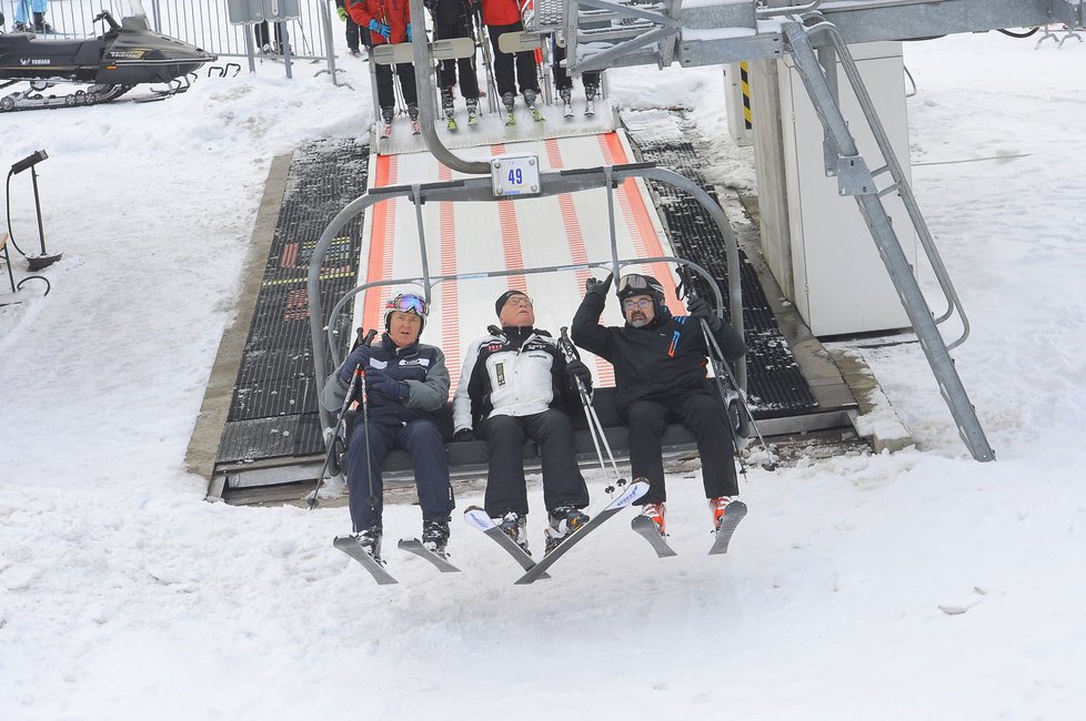 Exprezident Václav Klaus vyrazil na lyže.