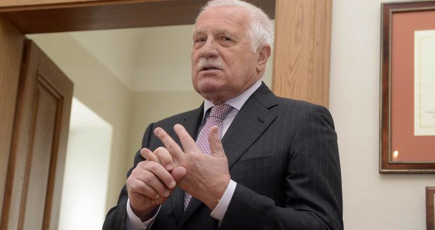 Václav Klaus na půdě svého Institutu v Praze na Hanspaulce