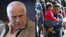 Český exprezident Václav Klaus opět zkritizoval Brusel kvůli migrační krizi.