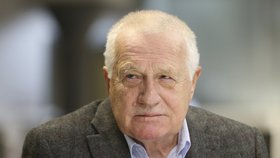 Václav Klaus ve studiu Blesku po 1. kole prezidentských voleb (15. ledna 2018)