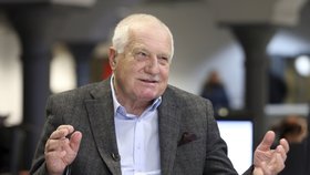 Václav Klaus ve studiu Blesku po 1. kole prezidentských voleb (15. ledna 2018)