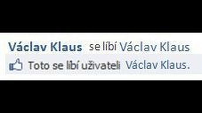 Klaus se líbí Klausovi
