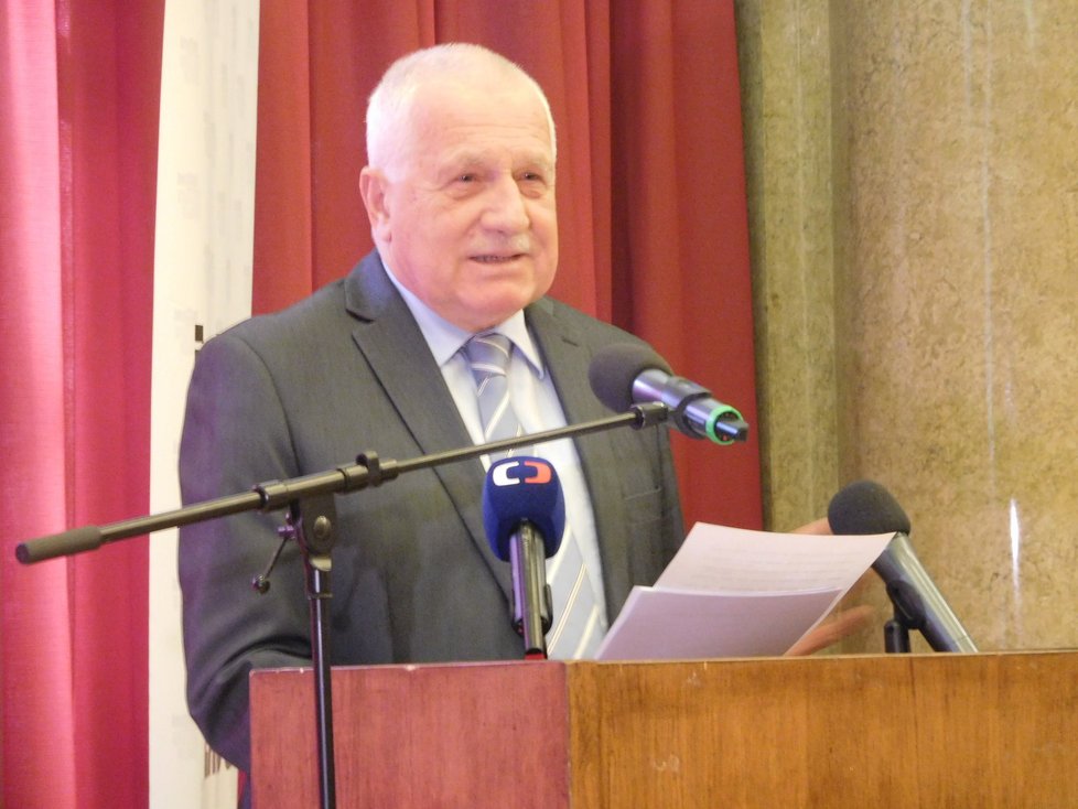 Václav Klaus na semináři k 25. výročí od založení ODS