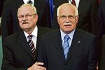 Slovenský prezident Gašparovič a český prezident Klaus