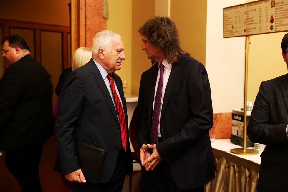 Václav Klaus s ekonomem Miroslavem Ševčíkem