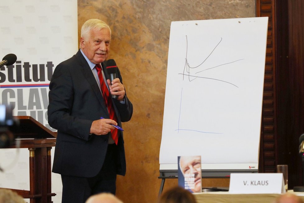 Bývalý prezident Václav Klaus pokřtil novou knihu.
