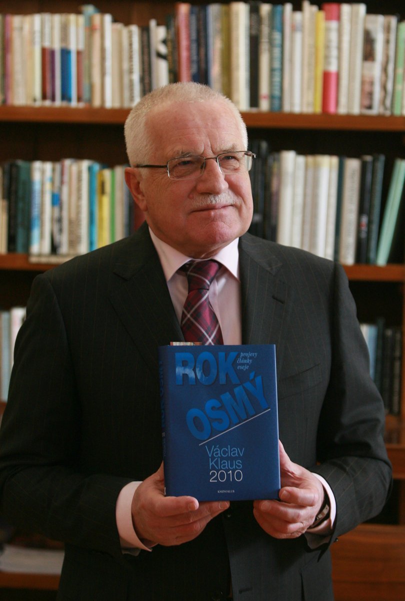 Václav Klaus představil svoji novou knihu.