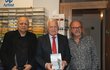 Exprezident Klaus na křtu své nové knihy s Ivanem Mládkem a Ondřejem Hejmou
