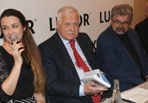 Exprezident Václav Klaus křtil čtvrtou knihu svých zápisků z cest (16. 4. 2019)