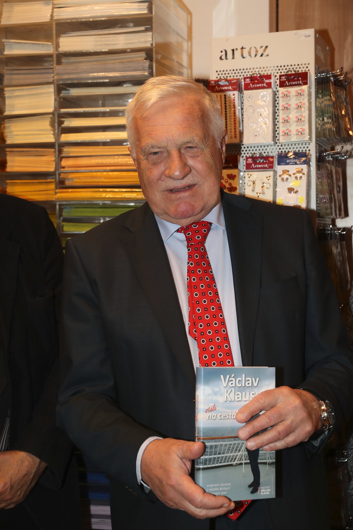 Exprezident Václav Klaus křtil čtvrtou knihu svých zápisků z cest (16.4.2019)