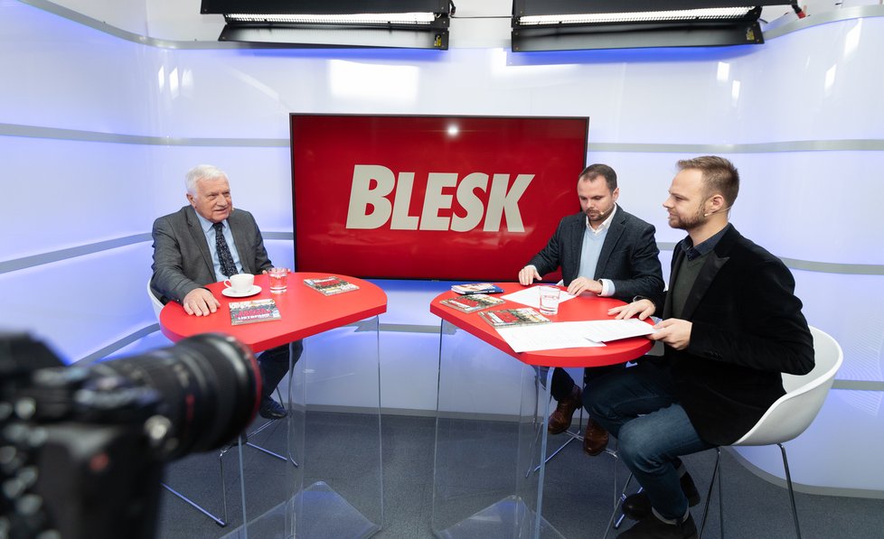 Exprezident Václav Klaus k mimořádnému vysílání Blesk.cz na 30. výročí sametové revoluce.