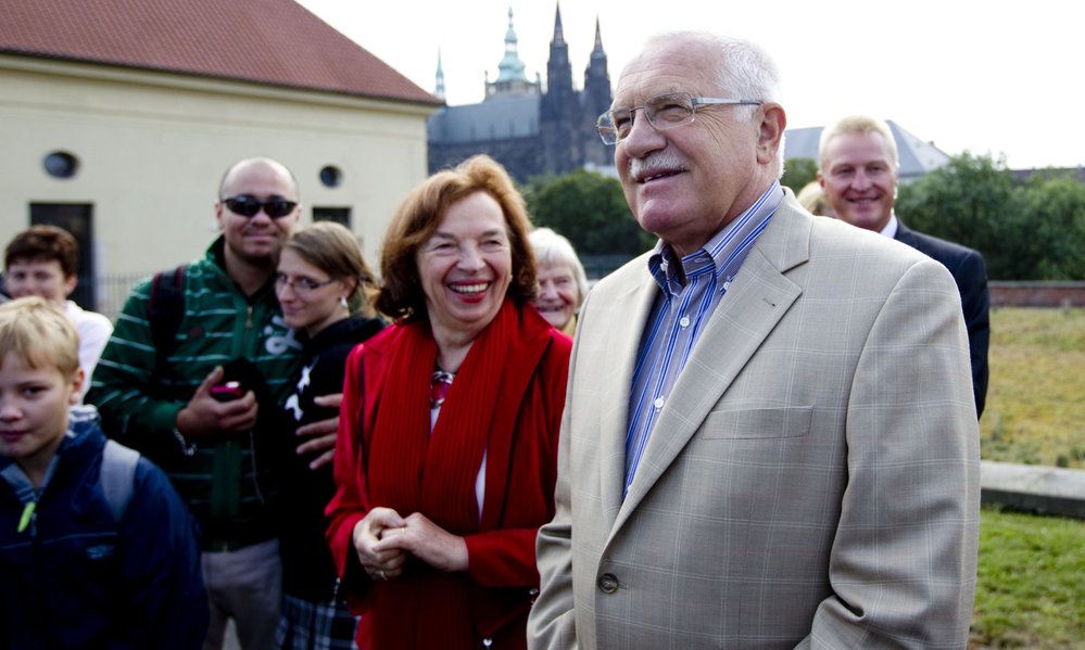 Václav Klaus s manželkou.