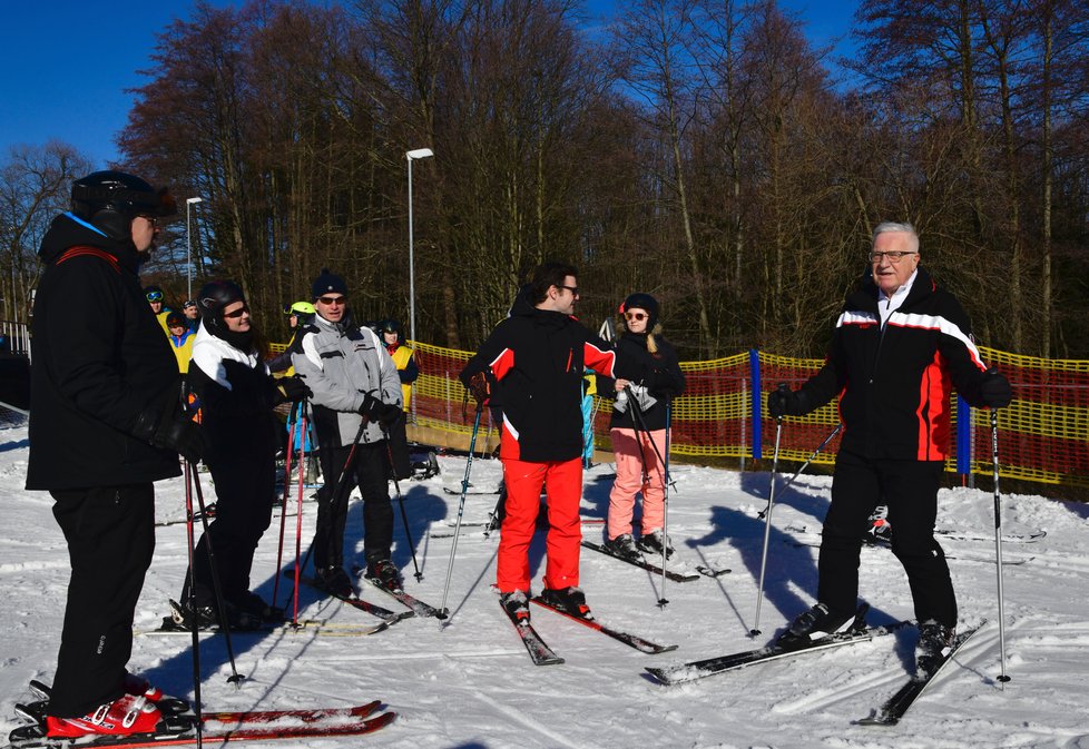 Václav Klaus na lyžích: V únoru 2019 vyrazil na Monínec