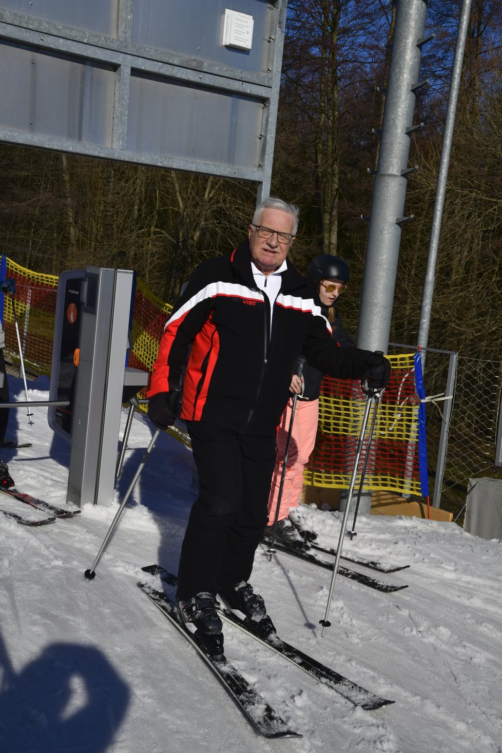 Václav Klaus na lyžích