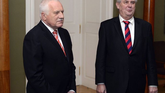 Václav Klaus a Miloš Zeman v roce 2003