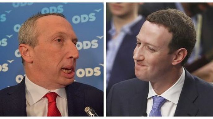 Václav Klaus mladší a Mark Zuckerberg