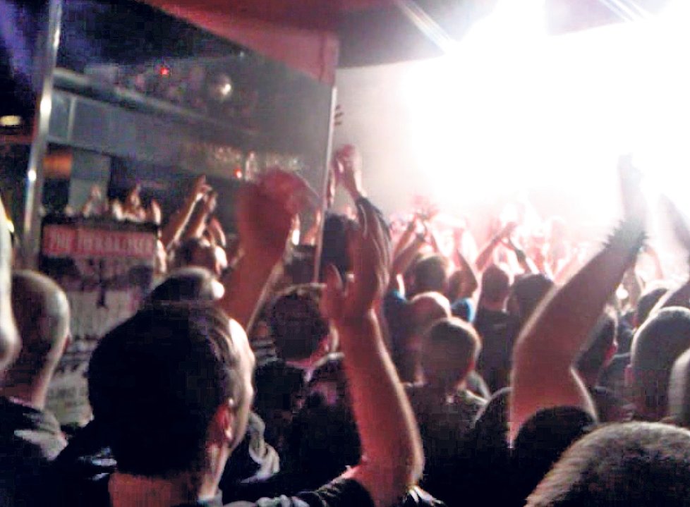 Václav Klaus mladší na koncertu Anthraxu