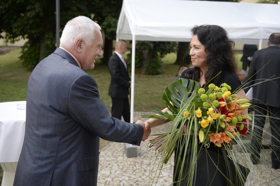 Jana Bobošíková a Václav Klaus