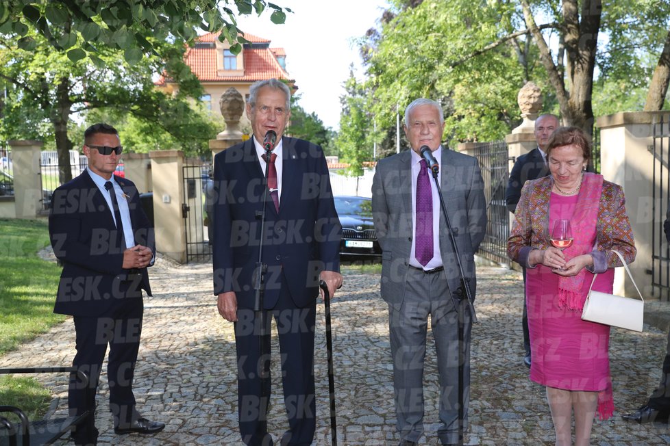 Oslava 77. narozenin Václava Klause 18. 6. 2018