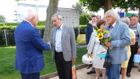 Oslava 75. narozenin Václava Klause na Štvanici