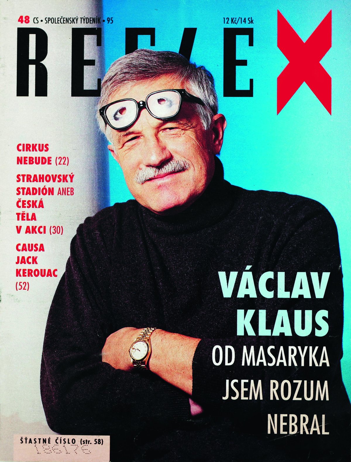 Václav Klaus na obálce Reflexu: 1995/48