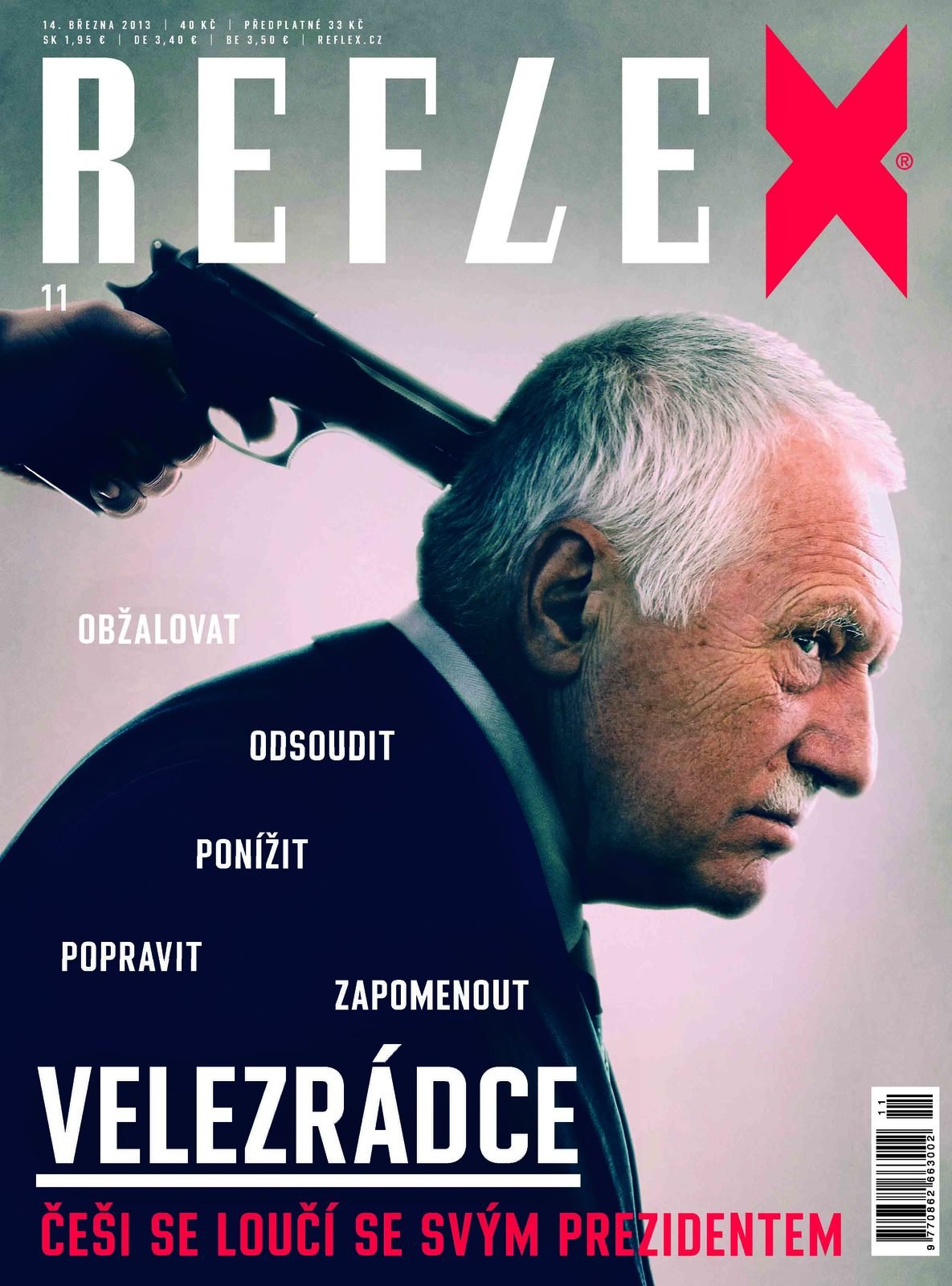 Václav Klaus na obálce Reflexu: 2013/11