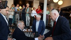 Oslava 85. narozenin Václava Klause: Klaus a Miloš Zeman (18.6.2026)