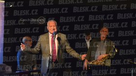 Václav Klaus pozval hosty na jazzový koncert