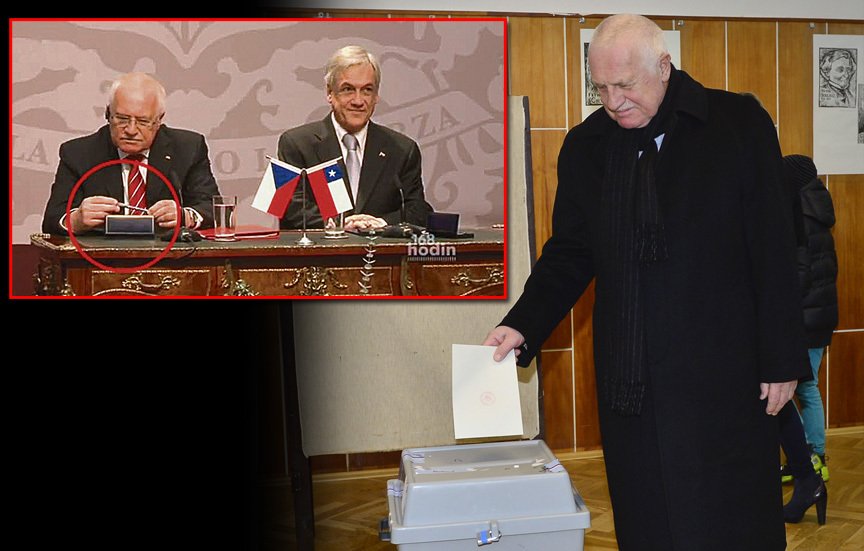 Václav Klaus odvolil a míří do Chile, kde se &#34;proslavil&#34; ukradením protokolárního pera
