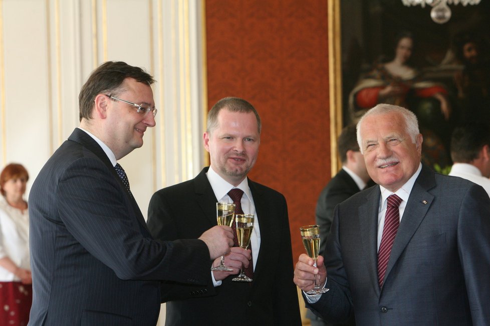 Václav Klaus s Petrem Fialou.