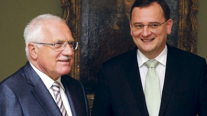 Václav Klaus, Petr Nečas