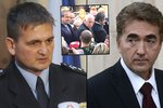 Policejní ředitel Červíček (vlevo) údajně chystá odvolání šéfa Útvaru pro ochranu prezidenta Jiřího Sklenku: Kvůli pátečnímu útoku na Klause