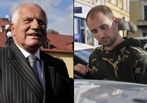 Prezident Václav Klaus a muž, který na něj střílel: Blesku se podařilo získat výpověď střelce