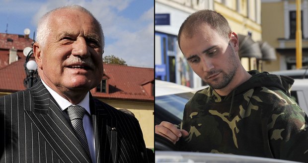 Prezident Václav Klaus a muž, který na něj střílel: Blesku se podařilo získat výpověď střelce