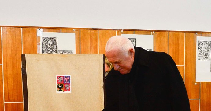 Václav Klaus u 2. kola přímé prezidentské volby.