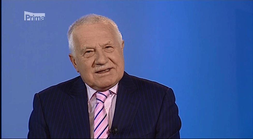 Exprezident Václav Klaus v pořadu Partie na FTV Prima