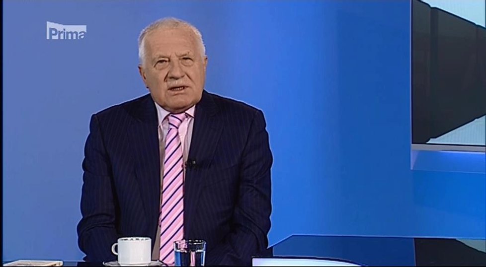 Exprezident Václav Klaus v pořadu Partie na FTV Prima