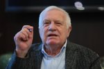 Exprezident Václav Klaus během rozhovoru pro Blesk v lednu 2021