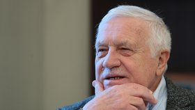 Exprezident Václav Klaus během rozhovoru pro Blesk v lednu 2021