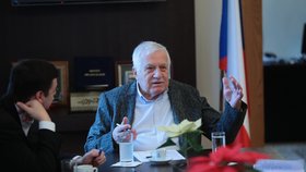 Exprezident Václav Klaus během rozhovoru pro Blesk v lednu 2021