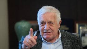 Exprezident Václav Klaus během rozhovoru pro Blesk v lednu 2021