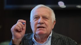 Exprezident Václav Klaus během rozhovoru pro Blesk v lednu 2021