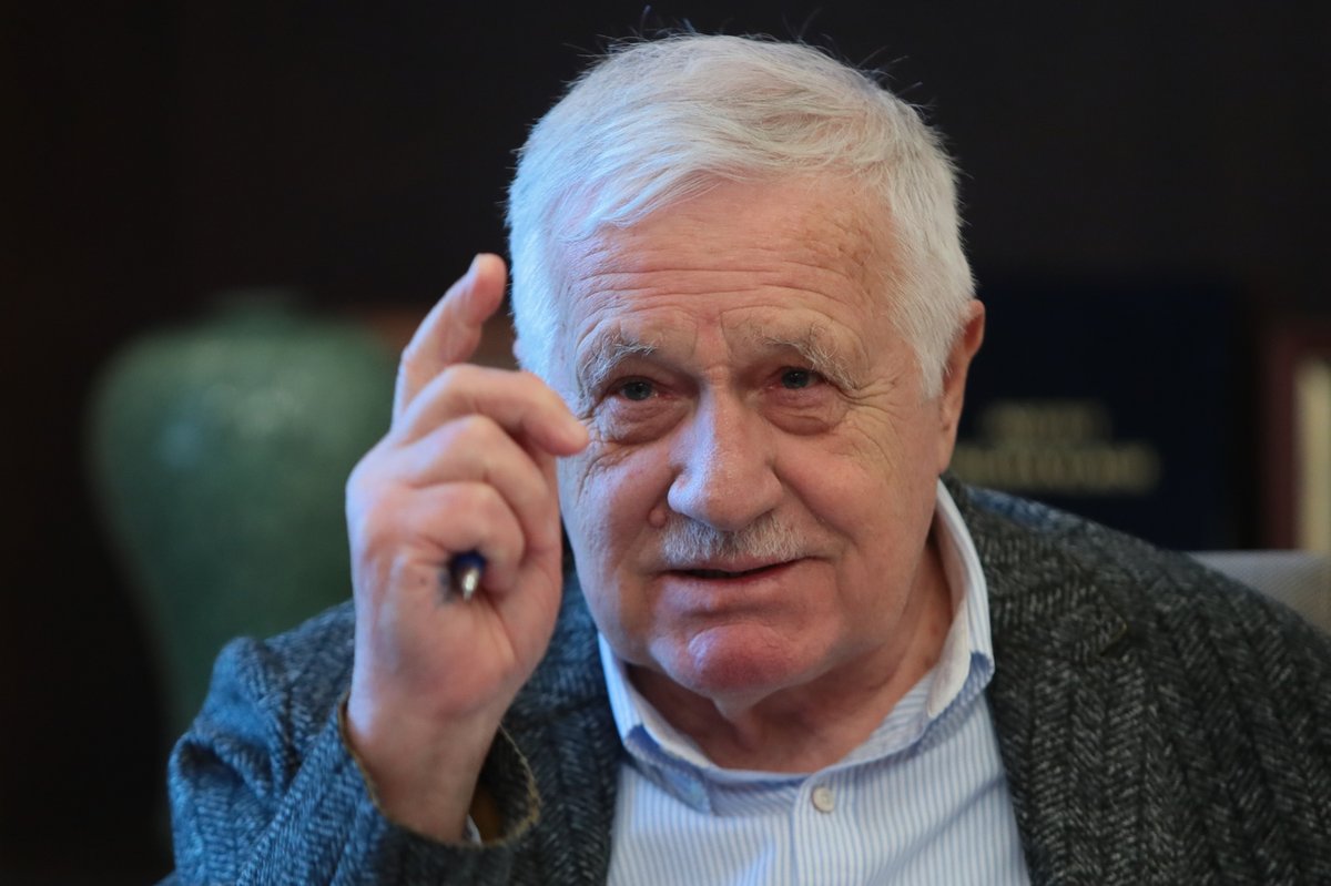 Exprezident Václav Klaus během rozhovoru pro Blesk v lednu 2021