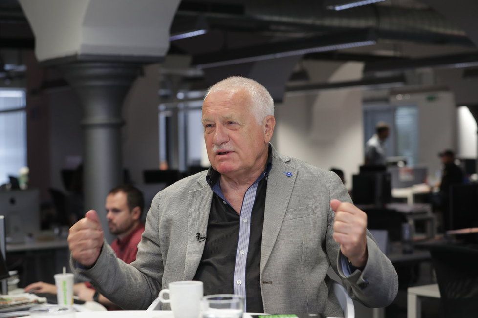 Václav Klaus ve Studiu Blesk