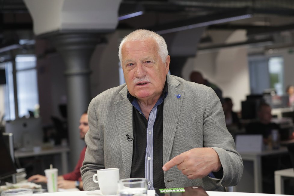 Václav Klaus ve Studiu Blesk